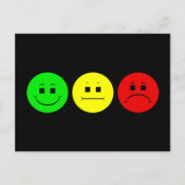 Horizontale Moody Stoplight Lefty Green Briefkaart (Voorkant)