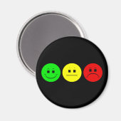 Horizontale Moody Stoplight Lefty Green Magneet (Voorkant / Achterkant)