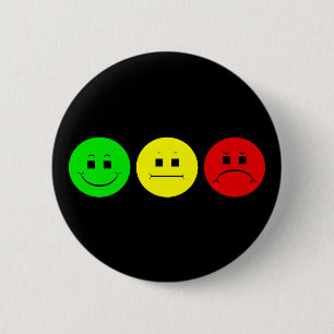 Horizontale Moody Stoplight Lefty Green Ronde Button 5,7 Cm