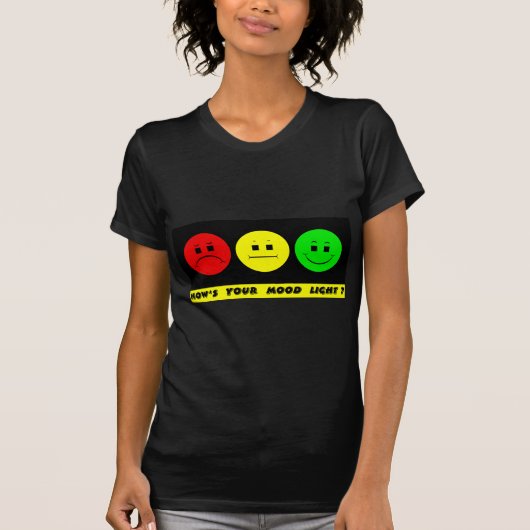 Horizontale Moody Stoplight Mood Light T-shirt (Voorkant)