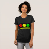 Horizontale Moody Stoplight Mood Light T-shirt (Voorkant volledig)