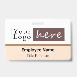 Horizontale naam Logo werknemer Badge