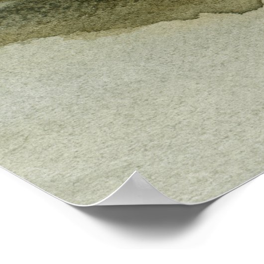 Horizontale neutrale Abstracte Waterverf van het l Poster (Hoek)