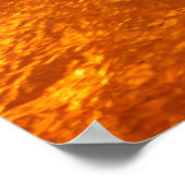 Horizontale palmboom zonsondergang poster (Hoek)