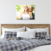 Horizontale Passen getrouwd Wedding Photo Love scr Canvas Afdruk (Insitu (Slaapkamer))