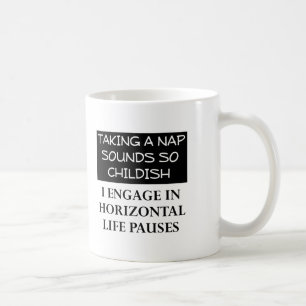 Horizontale pauzes Funny Mug Koffiemok