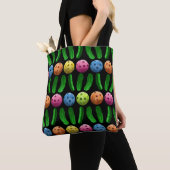 Horizontale Pickles en Pickleballen - Tote Bag (Dichtbij)