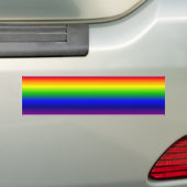 Horizontale regenboog bumpersticker (Op auto)