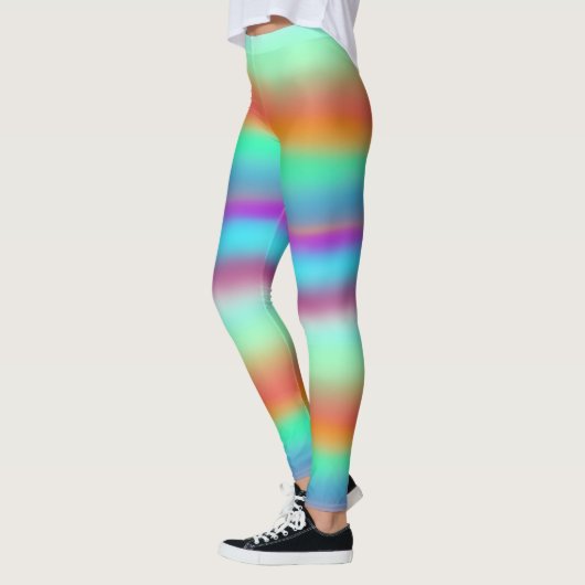 Horizontale regenboog leggings (Links)