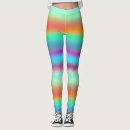 Horizontale regenboog leggings