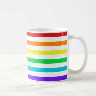 Horizontale regenboog Stripes 1 Mok