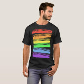 Horizontale regenboogkap t-shirt (Voorkant volledig)