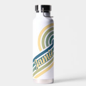 Horizontale Retro Gepersonaliseerde Naam Waterfles (Links)