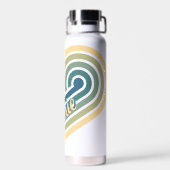 Horizontale Retro Gepersonaliseerde Naam Waterfles (Achterkant)