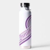 Horizontale Retro Gepersonaliseerde Naam Waterfles (Links)