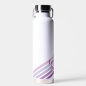 Horizontale Retro Gepersonaliseerde Naam Waterfles (Voorkant)