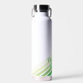 Horizontale Retro Gepersonaliseerde Naam Waterfles (Voorkant)