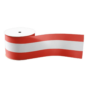 Horizontale rode strepen grosgrain lint