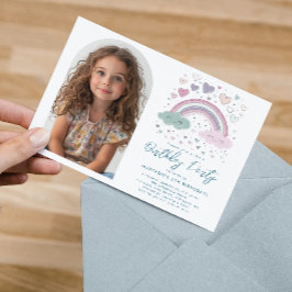 Horizontale Roze I Paarse Regenboog & Harten Verja Kaart