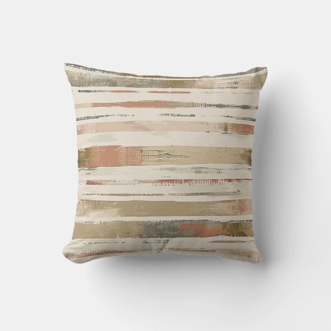 Horizontale schets artistieke lijnen sinaasappel b kussen (Voorkant)