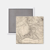 Horizontale schets van Tallac Peak, Cal Magneet (Voorkant / Achterkant)