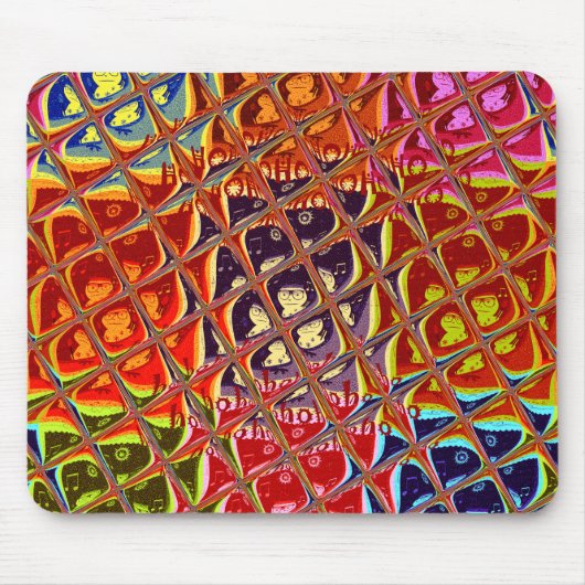 Horizontale Sjabloon Mousepad Muismat (Voorkant)