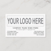 Horizontale Sjabloon van de Logo van de Foto Dubbe Visitekaartje (Achterkant)