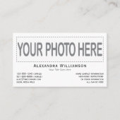 Horizontale Sjabloon van de Logo van de Foto Dubbe Visitekaartje (Voorkant)