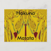 Horizontale Sjabloon van het Briefkaart Hakuna Mat (Voorkant)