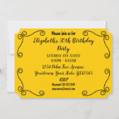 Horizontale Spaanse Souvenirs Corners Party Kaart (Achterkant)