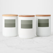 Horizontale split mos groen label set – aanpassen voedselcontainer etiket (Flessen)