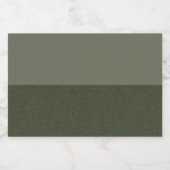 Horizontale split mos groen label set – aanpassen voedselcontainer etiket (Enkel label)