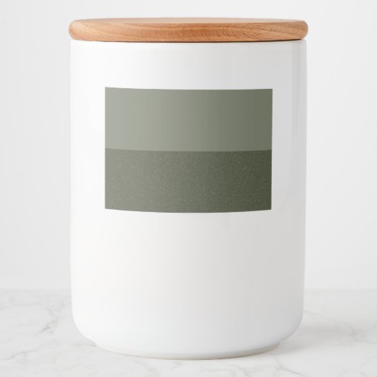 Horizontale split mos groen label set – aanpassen voedselcontainer etiket (Voorkant)