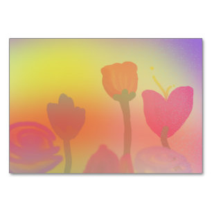 Horizontale springtijd 3,5 inch x 5 inch Tablecard Kaart