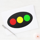 Horizontale stilstand ovale sticker (Envelop)