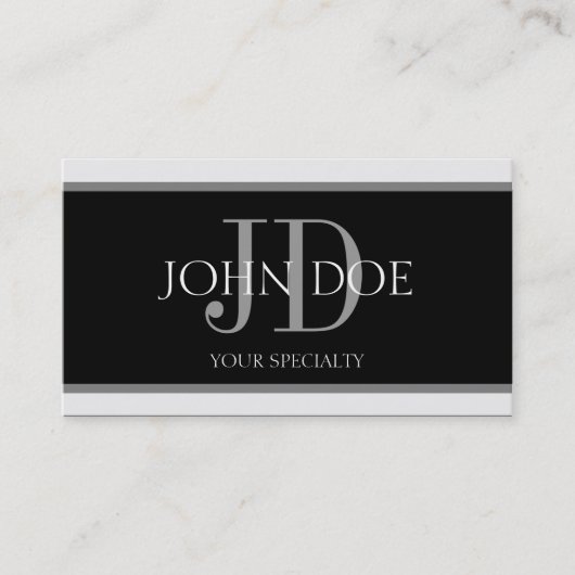 Horizontale streep B/B door de arts Visitekaartje (Voorkant)