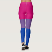 Horizontale streep biseksuele pride vlag LGBT Leggings (Achterkant)