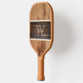 Horizontale streep met ruithout pickleball paddle (Links)