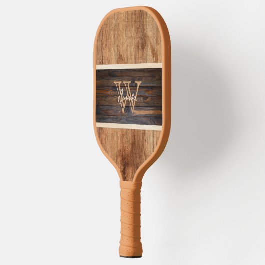 Horizontale streep met ruithout pickleball paddle (Links)