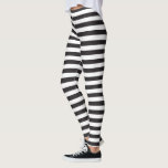 horizontale streep met zwarte & witte streep leggi leggings<br><div class="desc">horizontale streep met zwarte & witte streep leggings</div>