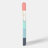 Horizontale Streep Roze Beige Trendy Elegant Chiqu Case-Mate iPhone Case (Achterkant / Links)