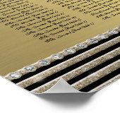 Horizontale streep - Schema voor de zitplaats van  Poster (Hoek)