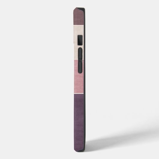 Horizontale Strepen Beige Bruin Stoffig Roos Monog Case-Mate iPhone Case (Achterkant / Links)