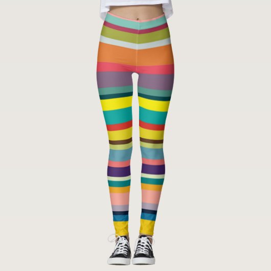 Horizontale strepen leggings (Voorkant)