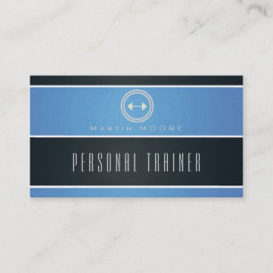 Horizontale strepen lintlucht en donkerblauw visitekaartje