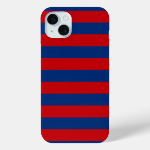 Horizontale strepen met groot niestisch thema Stij iPhone 15 Mini Hoesje
