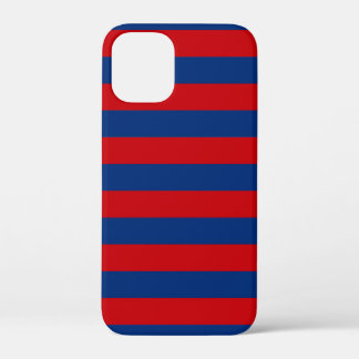 Horizontale strepen met groot niestisch thema Stij iPhone 12 Mini Hoesje