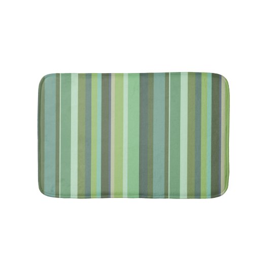 Horizontale strepen met olijfgroen badmat (Voorkant)