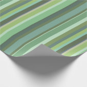 Horizontale strepen met olijfgroen cadeaupapier (Hoek)