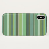 Horizontale strepen met olijfgroen Case-Mate iPhone case (Achterkant (horizontaal))